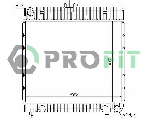 Радіатор PR3561A1 Profit