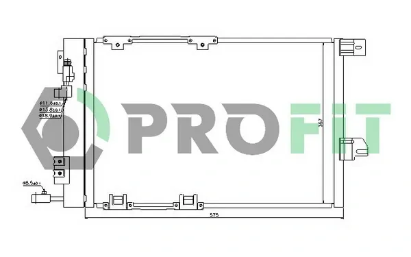 Радіатор кондиціонера PR5050C1 Profit
