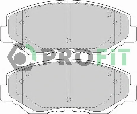 Передні тормозні колодки 50001658 Profit