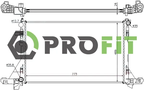 Радіатор 17400265 Profit