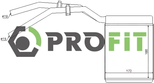 Радіатор обігрівача Volvo S40 II