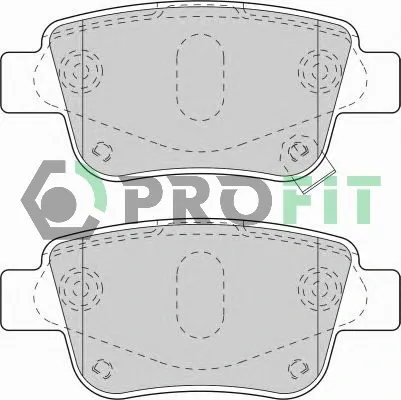 Задні гальмівні колодки 50001649 Profit