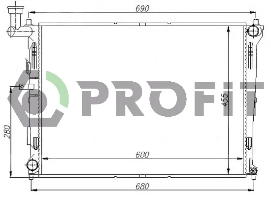 Радіатор PR2910A1 Profit