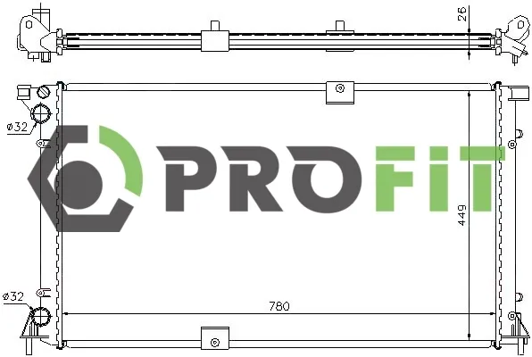 Радіатор 17400184 Profit