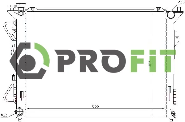 Радіатор 17400158 Profit