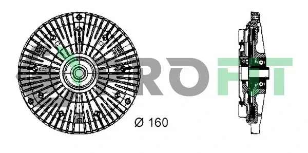 Вискомуфта вентилятора 17203010 Profit