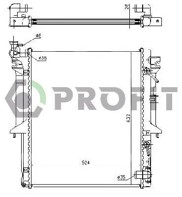 Радіатор PR4015A1 Profit