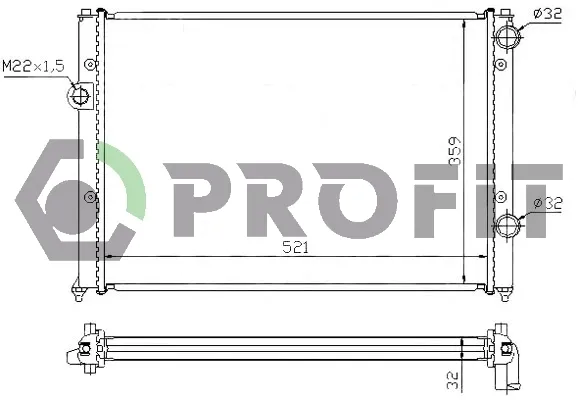 Радіатор PR9565A3 Profit