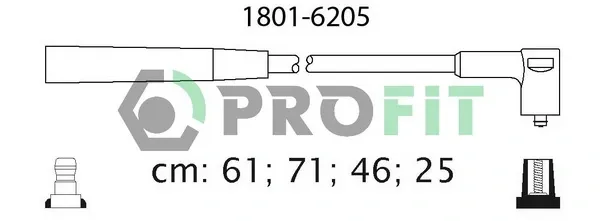 Високовольтні дроти 18016205 Profit