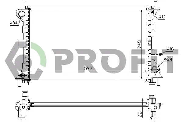 Радіатор PR2563A3 Profit