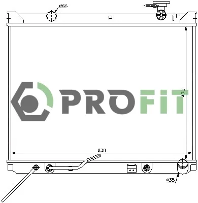 Радіатор 17400165 Profit