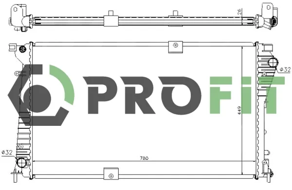 Радіатор 17400171 Profit