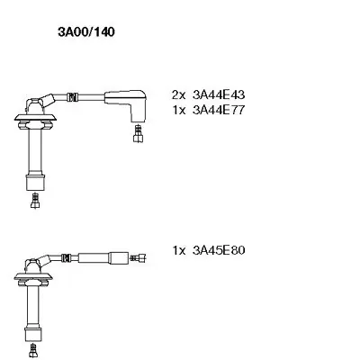 Високовольтні дроти 3A00140 Bremi