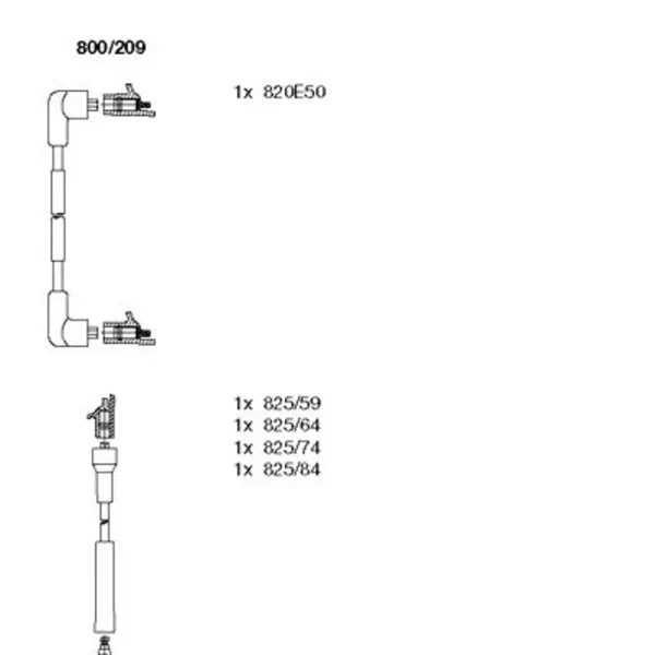 Високовольтні дроти 800209 Bremi
