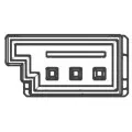 Датчик АБС (ABS) задній, лівий ABEU086 Mobiletron