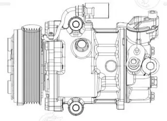 Компресор системи кондиціювання Volkswagen Polo V хетчбек (6R1, 6C1) (2009 - 2017) ціна, від