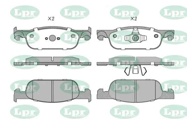 Передні тормозні колодки 05P1963 LPR