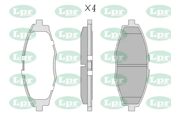 Передні тормозні колодки 05P693 LPR
