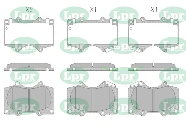 Передні тормозні колодки 05P1379 LPR