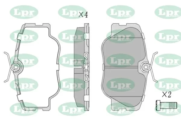 Передні тормозні колодки 05P280 LPR