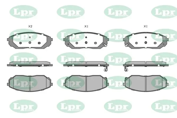 Передні тормозні колодки 05P1207 LPR