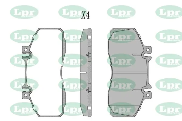 Задні гальмівні колодки 05P360 LPR