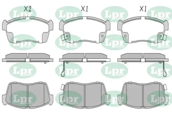 Передні тормозні колодки 05P796 LPR