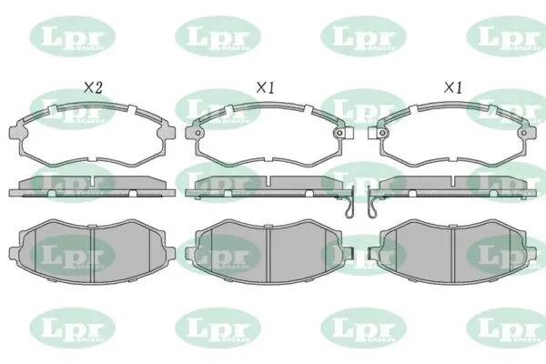 Передні тормозні колодки 05P348 LPR