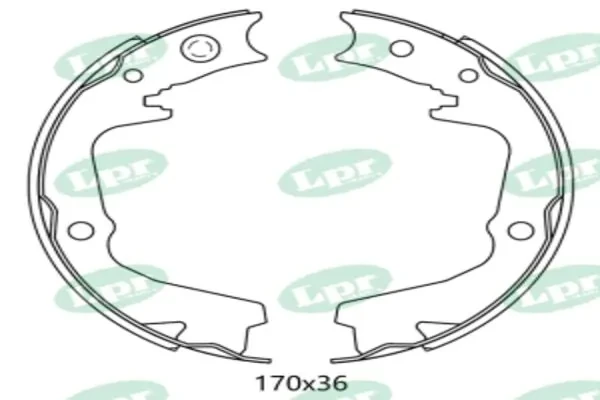 Колодки ручника 01031 LPR