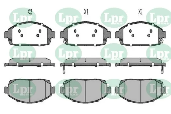 Передні тормозні колодки 05P1403 LPR