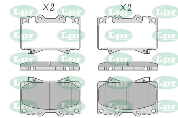 Передні тормозні колодки 05P1050 LPR