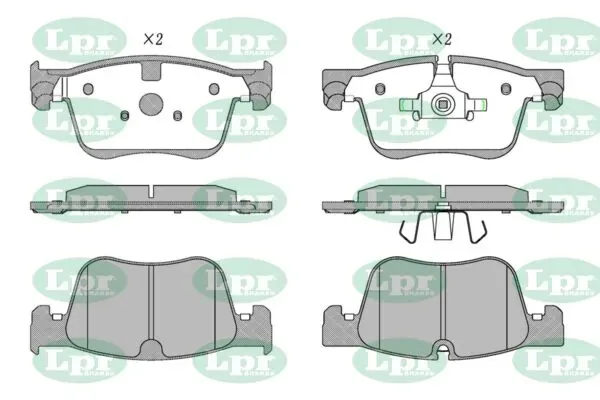Передні тормозні колодки 05P1853 LPR