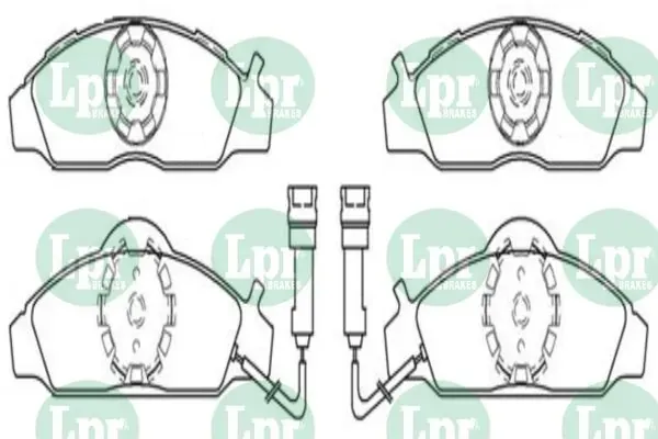 Передні тормозні колодки 05P721 LPR