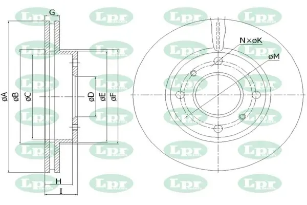 Гальмівні диски передні N2641V LPR