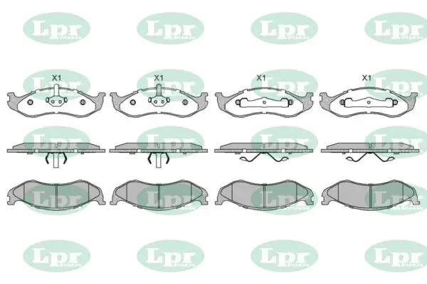 Передні тормозні колодки 05P459 LPR