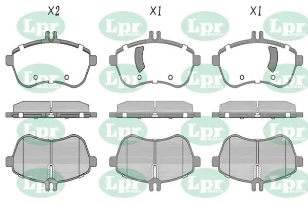 Передні тормозні колодки 05P1340 LPR