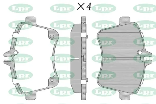 Передні тормозні колодки 05P1243 LPR
