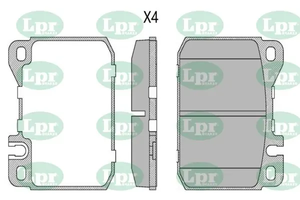 Передні тормозні колодки 05P211 LPR