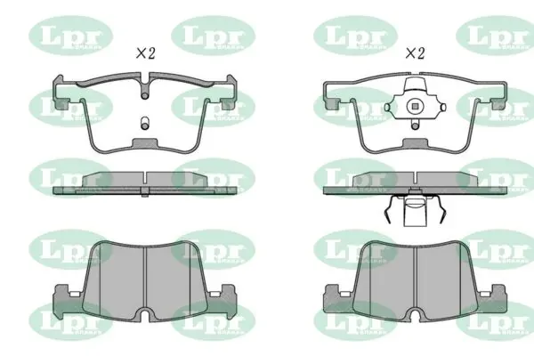 Передні тормозні колодки 05P1732 LPR
