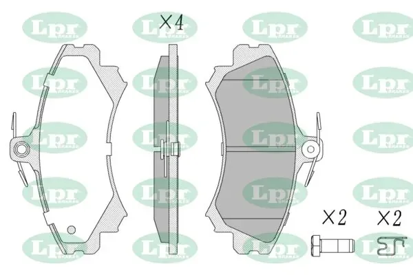 Передні тормозні колодки 05P1221 LPR