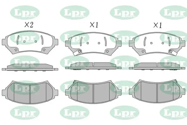 Передні тормозні колодки 05P1054 LPR
