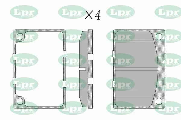 Передні тормозні колодки 05P161 LPR