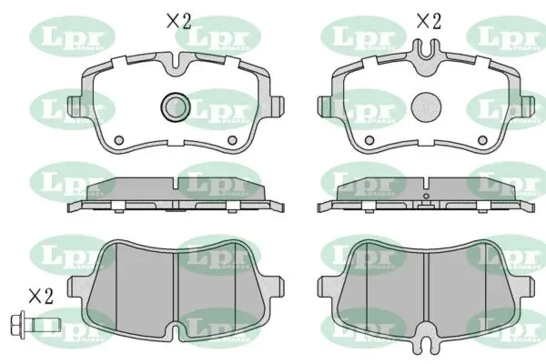 Передні тормозні колодки 05P767 LPR