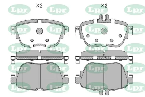 Задні гальмівні колодки 05P2042 LPR