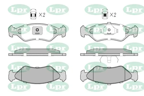 Передні тормозні колодки 05P295 LPR