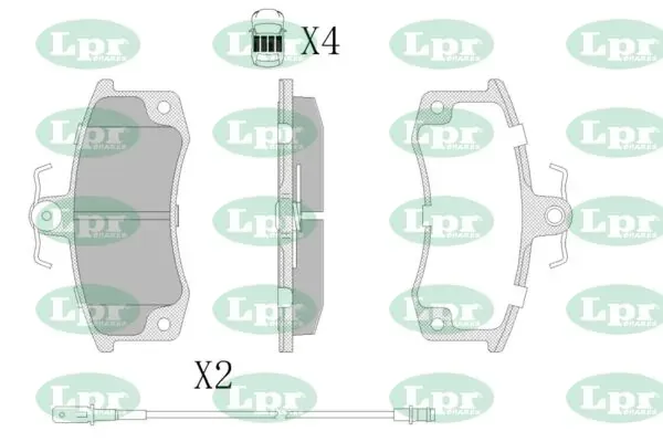 Передні тормозні колодки 05P988 LPR