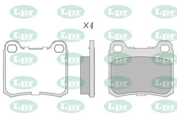 Задні гальмівні колодки 05P158 LPR
