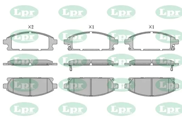 Передні тормозні колодки 05P846 LPR