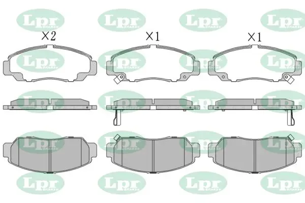 Передні тормозні колодки 05P1071 LPR