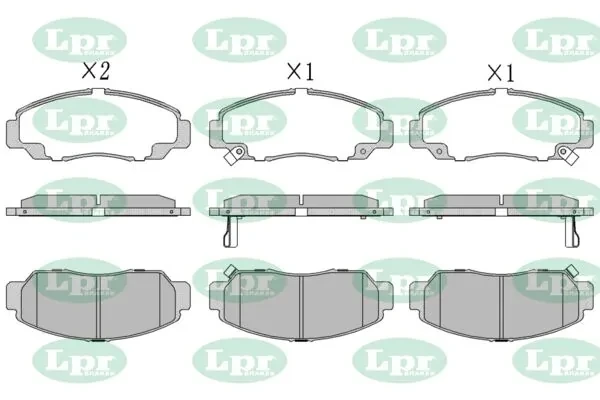 Передні тормозні колодки 05P1071 LPR